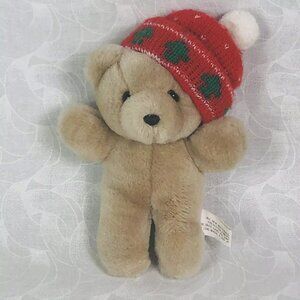Chosun Christmas Teddy Bear Brown Korea Hat Plush Stuffed Animal 8"